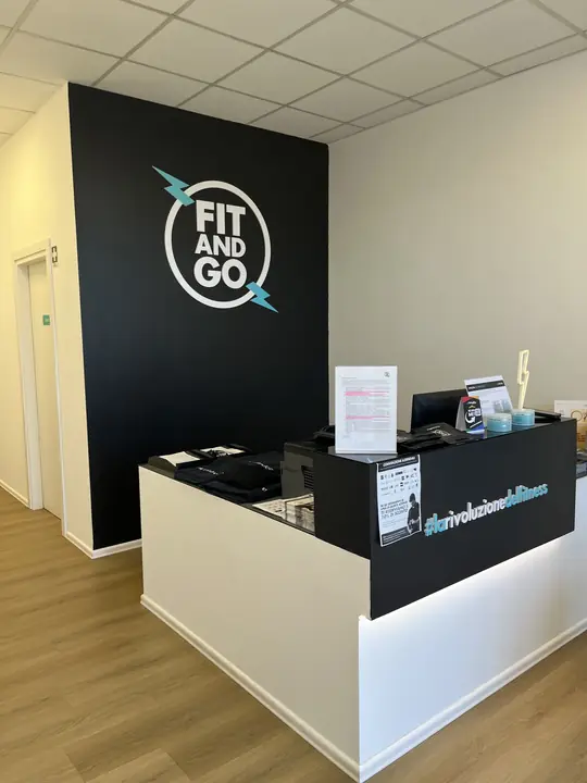 Reception del centro fitness Fit and Go a Cisterna di Latina